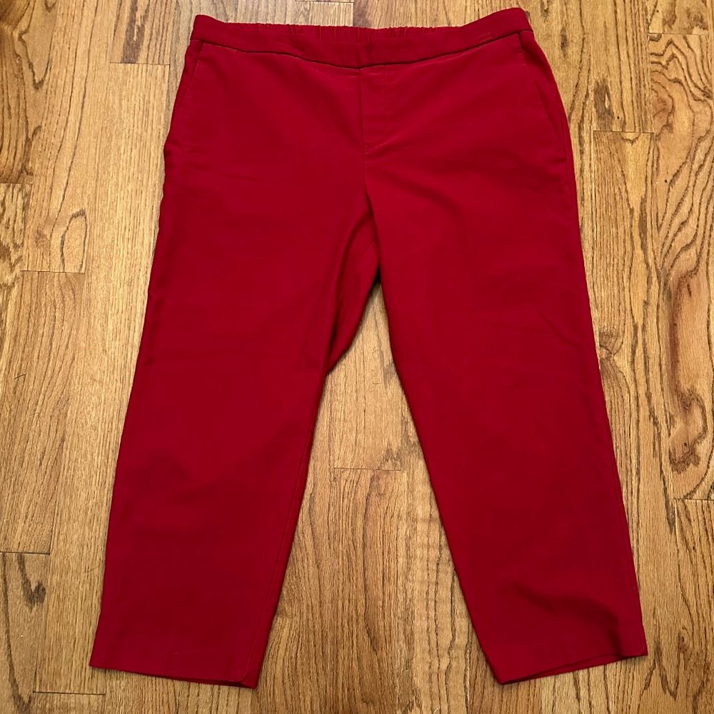 Old Navy Pull On Ankle Pants - Red